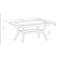 thumbnail image 6 of Furniture of America Hadar Bottom Shelf Dining Table, Ivory and Dark Cherry, 6 of 6