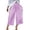 A1 Light Violet, variant on Women's High Waisted Cropped Pants, Casual Summer Loose Fit Wide Leg Palazzo Trousers with Pockets, Ankle Length Cut, Soft Draped Fabric and Relaxed Shape Black S