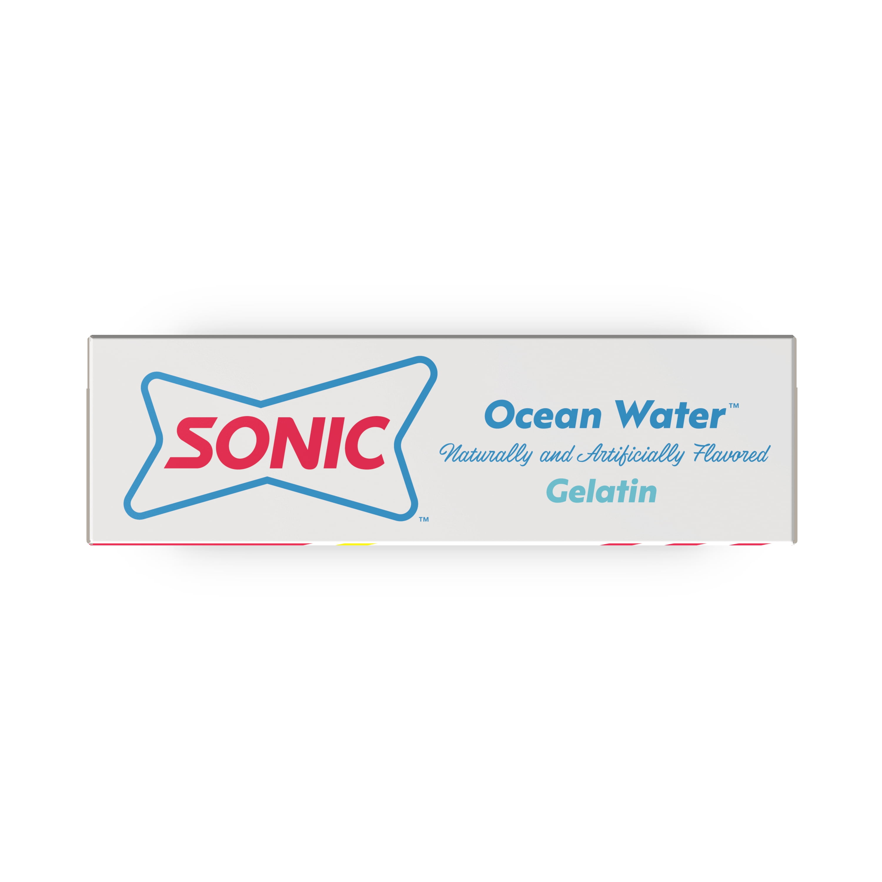 Sonic Ocean Water Gelatin Mix, 6 Servings, 3.94 oz Cardboard Box