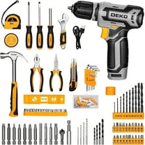 Cordless Drill Tool Set Kit with 12V Battery and Toolbox