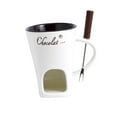 thumbnail image 4 of TISHITA Fondue Mug Chocolate Melting Cup Coffee Cup Butter Melt Pot 130ml Candy Hot Pot for Dessert Home Anniversary Birthday Cooking white, 4 of 8