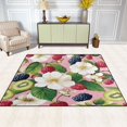 thumbnail image 2 of Yayeee Area Rugs for Living Room 5.2'x4' Non Slip Washable Bedroom Floor Carpet, Pink Raspberries, 2 of 5
