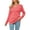 Pink, variant on Aayomet Women Tops Women's Henley Shirts Long Sleeve Button Down Tunic Tops Scoop Neck Ribbed Knit Slim Fitted Casual Tops Blouses,Pink XXL