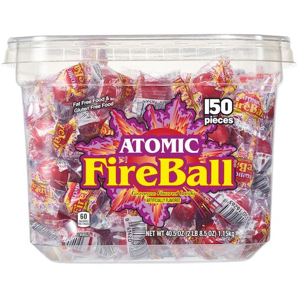 Atomic Fireball Individually Wrapped Fireball Candy, 0.27 Ounce 600