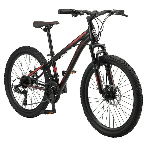 Schwinn Sidewinder Mountain Bike, 24inch wheels, black, teen boys