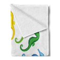 thumbnail image 2 of Animal Soft Flannel Fleece Blanket, Circle Dragon Fish Pattern in Colors Sea Creature Aquatic Graphic Nautical Artwork, Cozy Plush for Indoor and Outdoor Use, 70" x 90", Multicolor, by Ambesonne, 2 of 5