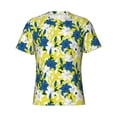 thumbnail image 4 of Qekee Lilies Flowers Classic Fit T-Shirt Men's Shirt Men's Tight Short Sleeves for Exercise, Running, Mountaineering - Lilies Flowers, 4 of 9