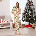 thumbnail image 2 of Adult Christmas Onesie Christmas Tree Shaped Gingerbread Cookies Zipper One-Piece Pajamas Unisex with Pockets, 2 of 6