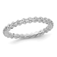 thumbnail image 1 of 1/10 Carat (ctw) Diamond Accent Eternity Ring in Sterling Silver, 1 of 4