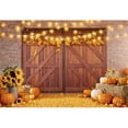 thumbnail image 3 of SUNOLIFE Fall Thanksgiving Backdrop Banner Autumn Board Pumpkins Background Decorations 5x3ft, 3 of 3