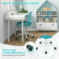 thumbnail image 3 of Pemberly Row Chaise Ergonomique pour Enfants à Hauteur Réglable avec Roues Vert, 3 of 9