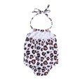 thumbnail image 4 of Kmbangi Tie-up Flower/Lemon/Leopard/Flamingo/Leaf Print Halter Swimsuit, 4 of 9