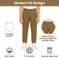 thumbnail image 3 of 2-Pack Boy’s Super Stretch Cotton Cargo Pants – Comfortable & Functional Fit, 3 of 5