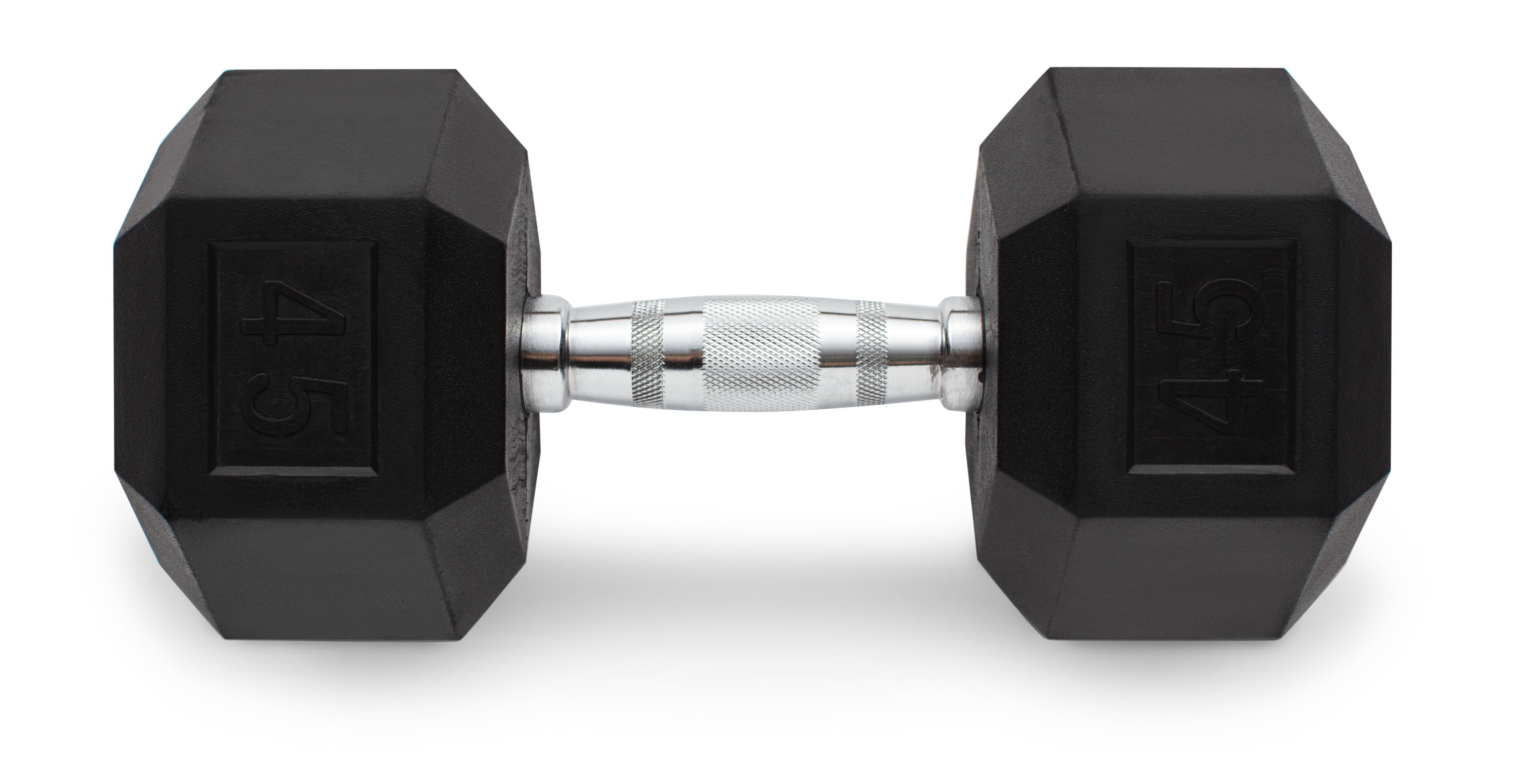 Weider Rubber Hex Dumbbell, 45 lbs - Sold Individually