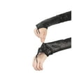 thumbnail image 5 of Women's Long Hook Finger Sequins Fingerless Arm Sleeves Shiny Bling Cosplay Gloves for Female Costume Vintage Opera Dance Party Black, 5 of 7