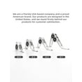 thumbnail image 4 of BLUEWING Fishing Roller Guide Set Heavy Duty Aluminium Alloy Rod Guide Ring for Big Game Rod Trolling Fishing, Silver, #1+#2+#3+#4+#4, 4 of 5