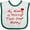 White and Green, variant on Inktastic My Mommy is Hotter Than Your Mommy Boys or Girls Baby Bib
