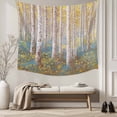 thumbnail image 5 of Yellow Blue Oil Painting Large Tapestry for Bedroom Wall Hanging Tapestry, Contemporary Abstract Art Ceiling Backdrop Tapestries Poster Blanket Wall Decor for Teens Room Living Room Dorm 100" x 59", 5 of 8