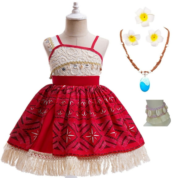 Toddler Girls Ocean Princess Dress up w/Accessories Halloween Cosplay Costume Outfits for 2-3T