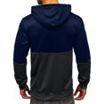thumbnail image 1 of Pompotops Chandail en Molleton pour Hommes à Capuche Color Block Couple Sports Décontracté en Solde, 1 of 3