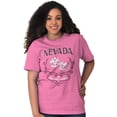 thumbnail image 5 of Cute Nevada Lucky Dice Floral NV Women's Graphic T Shirt Tees Brisco Brands L, 5 of 6