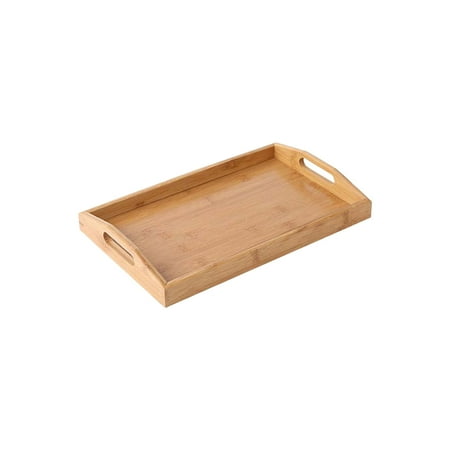 

Non Stick Grill Pan Grilling Pan Bamboo Tray Household Tea Cup Tea Tray Wooden Hotel Restaurant Tray Bread Barbecue Tray Yellow