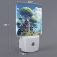 thumbnail image 2 of Bingfone Fantasy Treehouse Planet Scene Print Night Lights Plug into Wall,Dusk to Dawn,Bright Nightlight Auto-On/Off, for Adults Kids Room Bedroom Bathroom Hallway Kitchen, 2 of 7