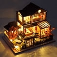 thumbnail image 2 of Book Nook Kit - DIY Miniature Dollhouse with Furniture for Adults & Teens, Booknook Miniature House Bookshelf Decor 3D Wooden Puzzle, Creative Gift for Friends & Family (Japanese Garden House), 2 of 5