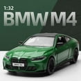 thumbnail image 2 of 1:32 BMW M4 Police Alloy Sports Car Model Diecasts & Toy Vehicles Metal Model Sound and Light Car Toys For Gifts, 2 of 9