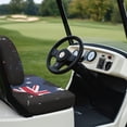 thumbnail image 6 of Pzuqiu Splatter-style Australian Flag Golf Cart Seat Cover Set - Breathable Stretch-Fit Protector | Compatible with Most 2-Seater Club Car, EZGO & Yamaha Carts, 6 of 9
