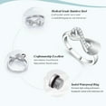 thumbnail image 2 of Infinity Mini Ring Hold Loved Ones Ashes Cremation Urn Ring for Women Finger Ring With Shining Zircon, 2 of 7