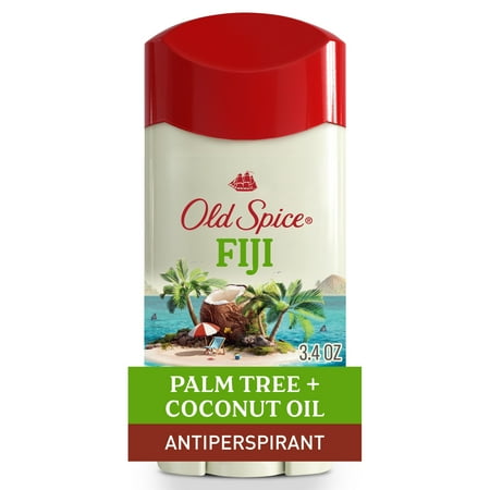 Old Spice Deodorant for Men, Invisible Solid, Antiperspirant Deodorant Stick, Fiji, 3.4 oz