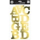 Grand Alphabet Autocollants-Century Casquettes Feuille d'Or – image 2 sur 2