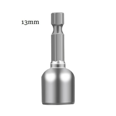 

6-13mm Impact Socket Magnetic Nut Screwdriver 1/4 Hex Shank Electric Drill Bit