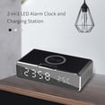 thumbnail image 4 of Reloj despertador y estación de carga con LED 2 en 1 Carga inalámbrica rápida, 4 of 8