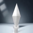 thumbnail image 1 of HINTRMENT Hall Flagpole Topper Aluminum Alloy Silver Decorative 1Set, 1 of 7