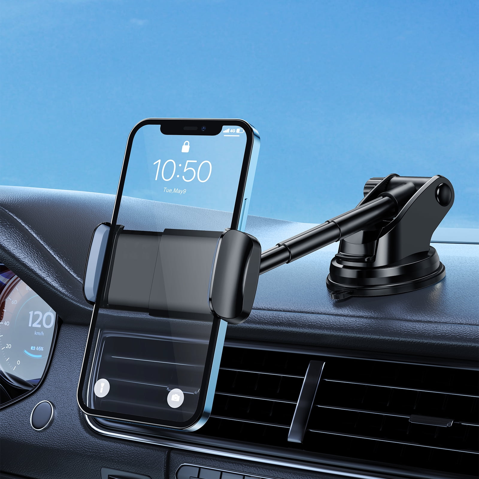 OATSBASF Phone Holder for Car,Phone Mount,Reusable Suction Cup Phone ...