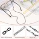 thumbnail image 3 of Cadena de Gafas Uxcell 3Pcs, 75cm Correa de Gafas de Metal con 12 Extremos para Mujeres, Negro, 3 of 6