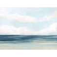 thumbnail image 2 of Vess, June Erica 32x25 Black Ornate Wood Framed with Double Matting Museum Art Print Titled - Shoreline Sky I, 2 of 4