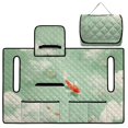 thumbnail image 5 of Whosucclay Green Koi Fish Golf Cart Seat Towel, Stain-Resistant 4 Convenient Pockets Golf Cart Seat Cushion Cover for Club Cars EZGO Icon Quick Dry, 5 of 9