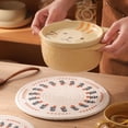 thumbnail image 2 of WHEANG Originally Designed Japanese Printed Heat Insulation Mat Round Mat Dinner Mat Creative Pot Mat Anti Slip Mat, 2 of 4