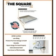 thumbnail image 2 of KMG 24 in. x 24 in. x 2-1/2 in. 26-Gauge Galvanized Steel Water Heater Pan with Removable Front, 2 of 3
