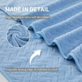 thumbnail image 6 of Covian Home 8-Pack Bath Towel Set Light Blue Microfiber Bathroom Towel Set Ultra Soft Plush Oversized Towels Adult Luxury Bath Sheet, 6 of 7