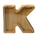 thumbnail image 2 of Lata de ahorro de madera con letras en inglés y cristal transparente., 2 of 6