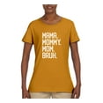 thumbnail image 2 of Wild Bobby, Mama. Mommy. Mom. Bruh. Mother's Day Womens Graphic Tee, Gold, XX-Large, 2 of 6