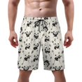 thumbnail image 1 of NICKSUN Men's Swim Trunks, Cute Print Quick Dry Summer Board Beach Shorts with Mesh Lining and Pockets, 1 of 6