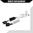 thumbnail image 4 of Unique Bargains 3 Set 7/8 Inch RV Campervan Lock Set with 6 Keys RV Storage Door Locks for File Cabinet Toolbox Black, 4 of 7
