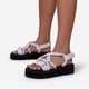 thumbnail image 4 of Sandalias romanas de playa con punta redonda y suela gruesa para vacaciones de ocio para mujer Wmkox8yii  nm582, 4 of 5
