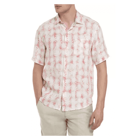 $115 Tommy Bahama Men's, Plaid in Paradise Button Down Shirt, Red Cherry, XXL