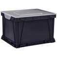 thumbnail image 2 of Homestock Urban Oasis Storage and Filing Cube, Versatile Black Design, Conveniently Holds Letter or Legal Hanging Files, Ideal for Organizing Home or Office, 10.5" H x 14.25" W x 17.25" D, 2 of 3